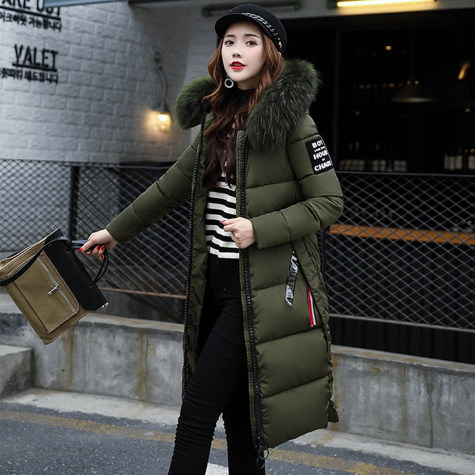 Hooded Ladies  High Quality Warm Parka Thick Down 2021 Winter Female Coat