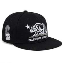 New CALIFORNIA REPUBLIC embroidered cap fashion flat snapback cap