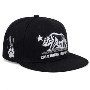 New CALIFORNIA REPUBLIC embroidered cap fashion flat snapback cap