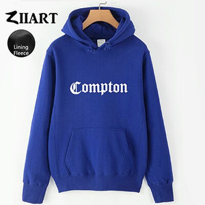 Girls Woman Hoodies Compton Gothic font Hip Hop Rap Couple Clothes Autumn Winter Fleece ZIIART