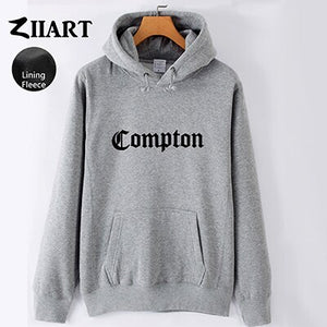 Girls Woman Hoodies Compton Gothic font Hip Hop Rap Couple Clothes Autumn Winter Fleece ZIIART