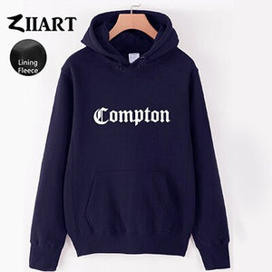 Girls Woman Hoodies Compton Gothic font Hip Hop Rap Couple Clothes Autumn Winter Fleece ZIIART