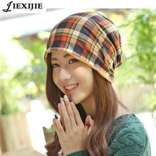 Multi-function women's hats 2021 edition hat warm winter / Color matching