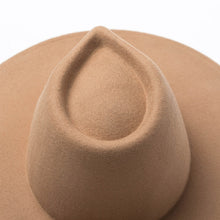 Classical Wide Brim Fedora Hat Camel Black 100% wool Women Crushable Winter /Spring /Autumn Hat