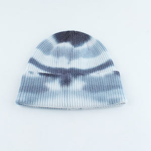 Luxury Brand Winter Tie-Dye Knitted Beanies For Women  Soft Warm Skullie