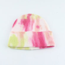 Luxury Brand Winter Tie-Dye Knitted Beanies For Women  Soft Warm Skullie