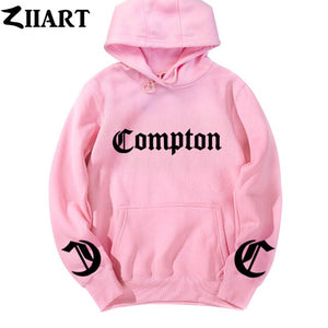 Compton Hoodie Pullover Autumn Winter Fleece