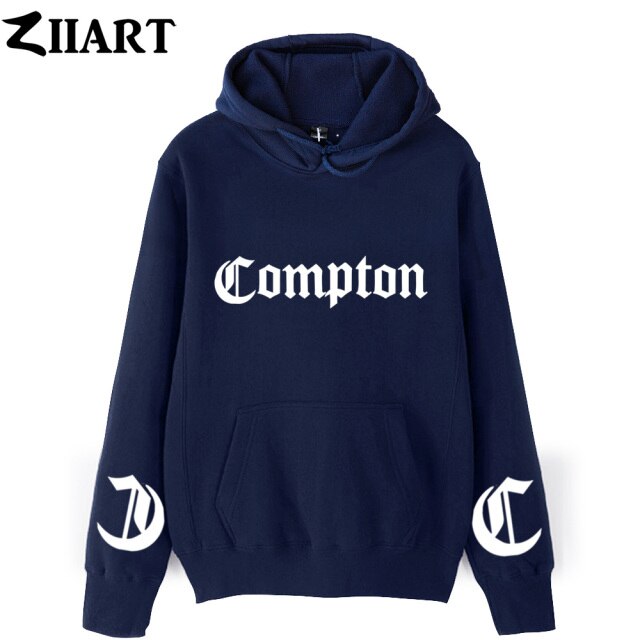 Compton Hoodie Pullover Autumn Winter Fleece