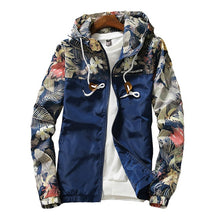 Women's Hooded Jacket 2021 Spring Autumn Floral Causal Windbreaker Women Basic Jacket Zipper Lightweight