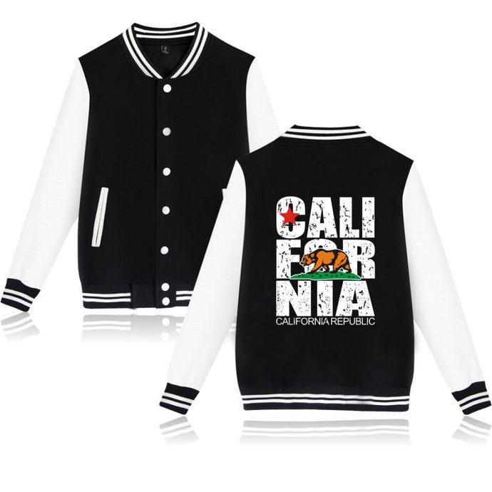 California Republic Printed Baseball Jacket