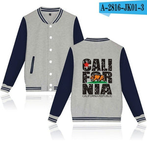 California Republic Printed Baseball Jacket