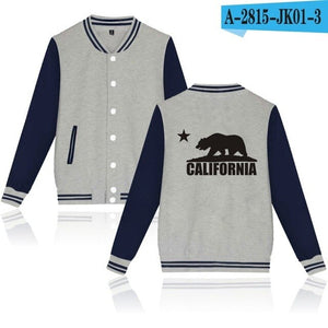 California Republic Printed Baseball Jacket