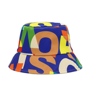 New Letter Print Cotton Bucket Hat Fashion