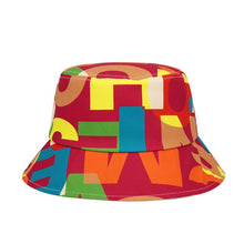 New Letter Print Cotton Bucket Hat Fashion