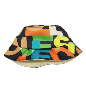 New Letter Print Cotton Bucket Hat Fashion