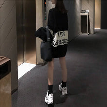 Female Black Autumn/Winter  Women’s  High end  Loose Sweatshirt