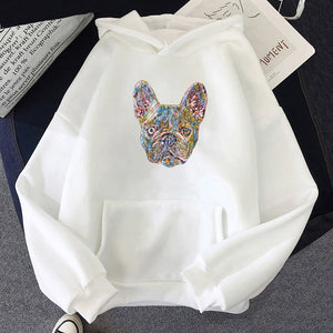 French Bulldog Hoodies Oversized  Print Sweatshirt Fashion Hoodie