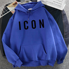 ICON Print Hoodie 2021 Autumn Winter Hooded Sweatshirt Casual  Warm Oversized Tracksuit