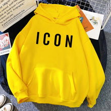 ICON Print Hoodie 2021 Autumn Winter Hooded Sweatshirt Casual  Warm Oversized Tracksuit