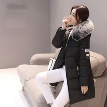 Womens coat winter solid thick parka hooded zipper warm overcoat