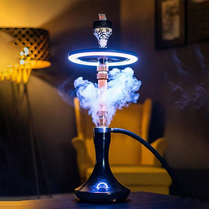 Wholesale Colorful LED Ring Lamp Smoking Accessories Remote Control Hookah Shisha Decorative Lamps