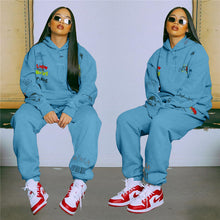 New 2022 Two 2 Piece Set Women Tracksuit Long Sleeve Hoodies Top Sweatpants Set