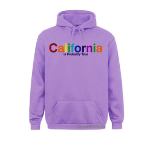 California  Retro  Long Sleeve Hooded Sweatshirt