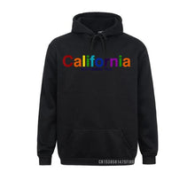 California  Retro  Long Sleeve Hooded Sweatshirt