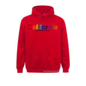 California  Retro  Long Sleeve Hooded Sweatshirt