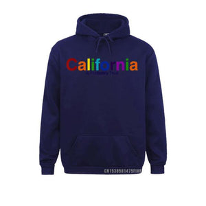 California  Retro  Long Sleeve Hooded Sweatshirt