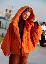 2021 New Design Luxury Women's Down Jacket Solid Oversized Hooded Loose 90% White Duck Down Coat