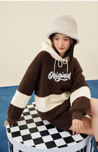 New Women Sweatshirts with Hat 2021 Winter  Loose Hoodies Letter Embroidery Print Warm Comfortable Casual Chic Pullovers