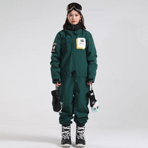 Women Jumpsuit Overalls  Suit Winter Outdoor Warm Breathable Windproof Waterproof